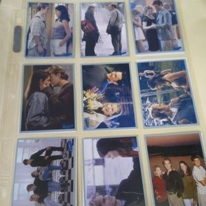 DAWSONS creek 18 sticker cards with 1 sleeve